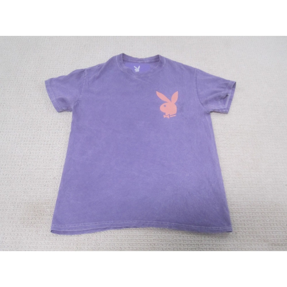 PLAYBOY Purple Tee with Orange Bunny Logo